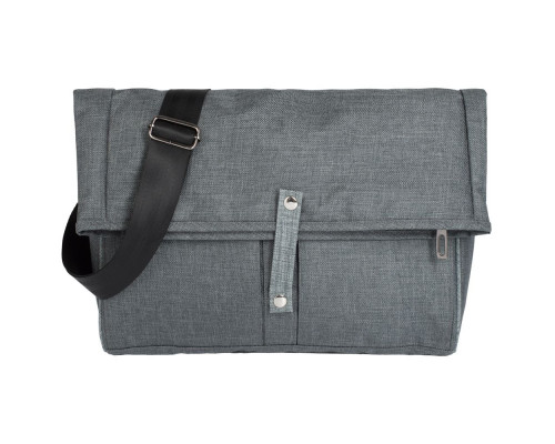 Сумка для ноутбука 2 в 1 twoFold, серая с темно-серым