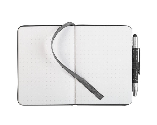 Блокнот Lilipad с ручкой Liliput, черный