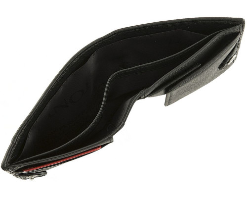 Кошелек Inserto на кнопке, черный