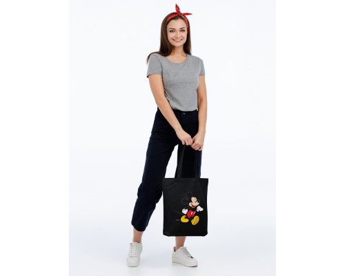 Холщовая сумка «Микки Маус. Easygoing», черная