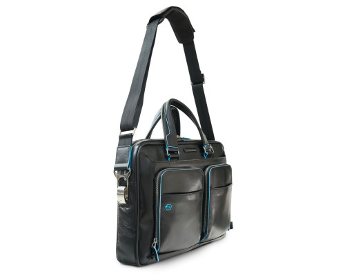 Сумка с отделением для ноутбука Piquadro Blue Square, черная