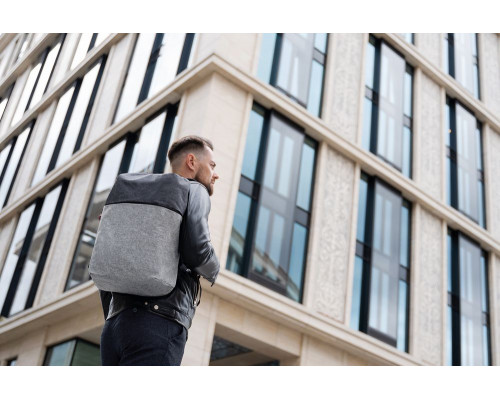 Рюкзак для ноутбука Argentum, серый с темно-серым