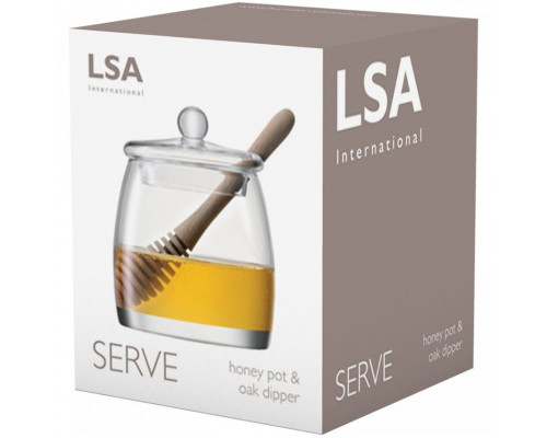 Банка для меда с деревянной ложкой Serve
