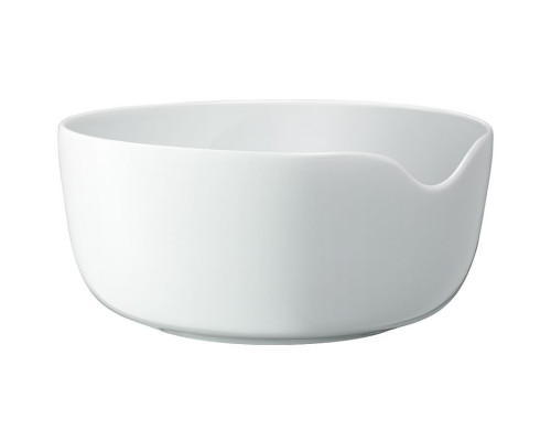 Салатник Dine с деревянными приборами, белый