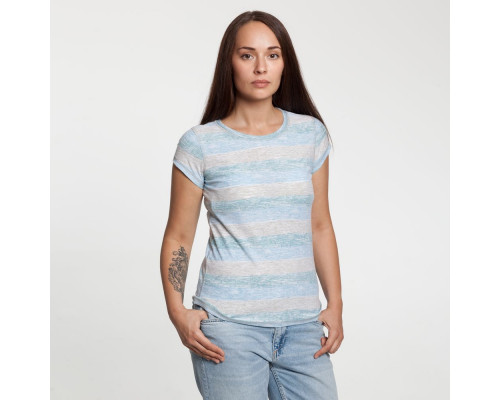 Футболка женская Rayet Lady двусторонняя, голубая с зеленым