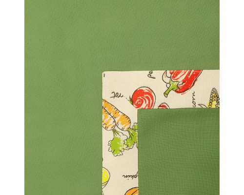 Скатерть «Овощное рагу», зеленая