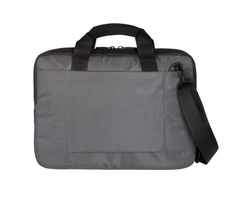 Сумка для ноутбука Qibyte Laptop Bag, темно-серая с черными вставками