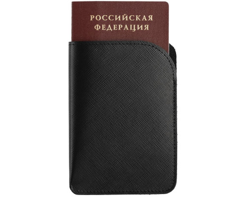 Чехол для паспорта Linen, черный