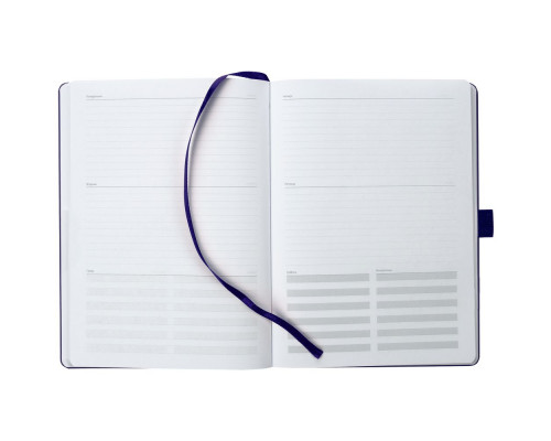 Еженедельник Lucky, недатированный, синий