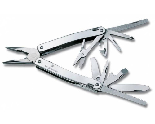 Мультитул SwissTool Spirit X в кожаном чехле