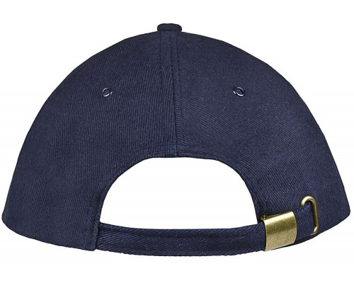 Бейсболка Unit Generic, темно-синяя с белым кантом