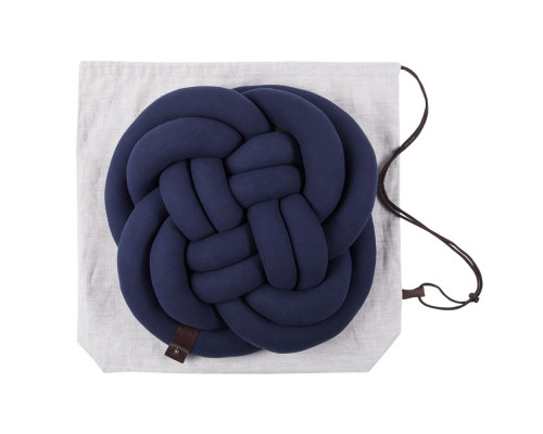 Подушка «Кельтский узел», синяя