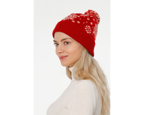 Шапка Snow Fairy, красная