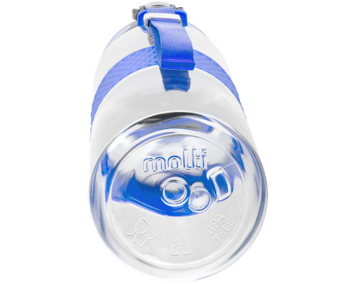 Бутылка для воды Fata Morgana, прозрачная с синим