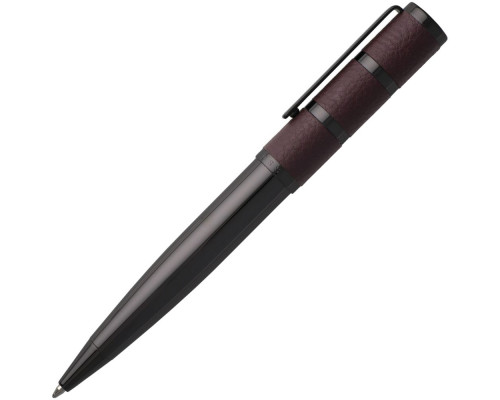 Набор Hugo Boss: конференц-папка с блокнотом А5 и ручка, бордовый