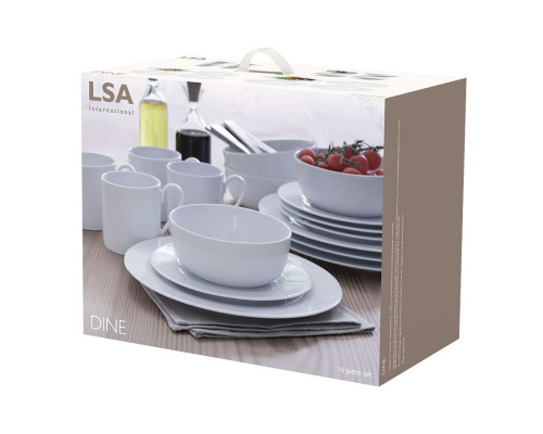 Набор Dine из 16 предметов, белый