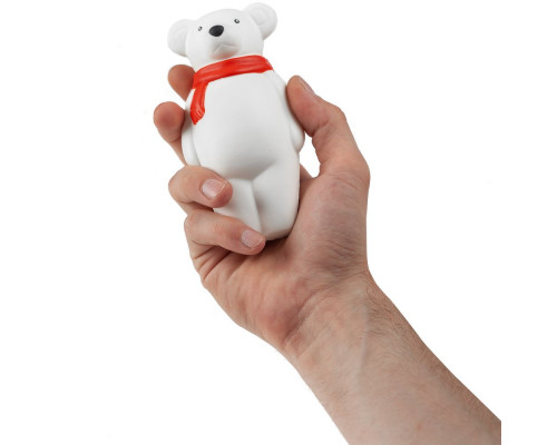 Сквиши-антистресс «Мишка», с красным шарфом