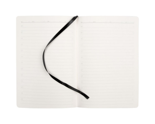 Ежедневник Magnet с ручкой, черный с коричневым