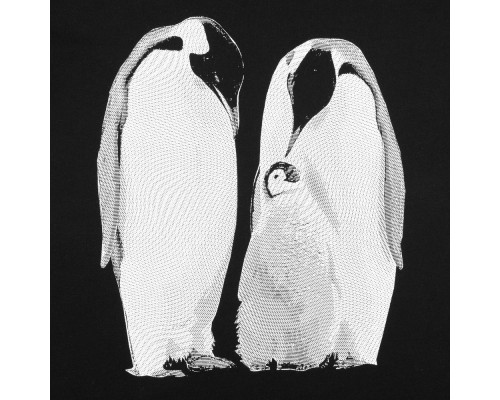Футболка женская Like a Penguin, черная