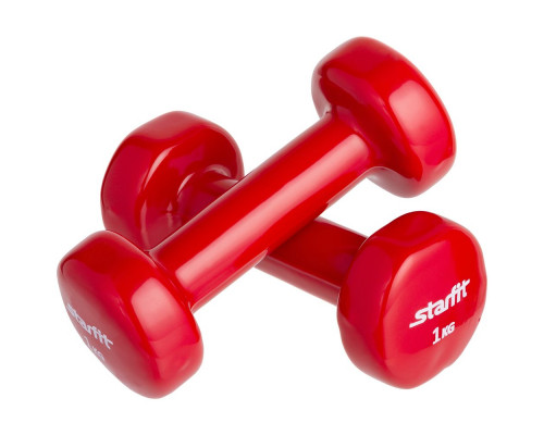 Гантель Heracles 1 кг, красная