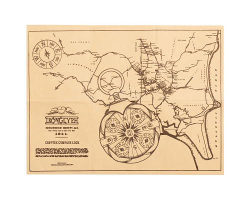 Флешка «Криптекс»® Compass Lock, 32 Гб