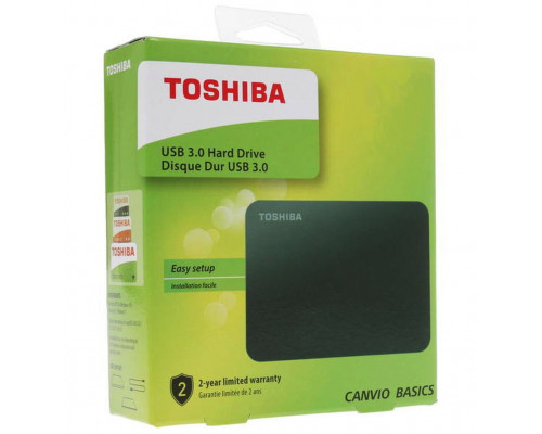 Внешний диск Toshiba Canvio, USB 3.0, 500 Гб, черный