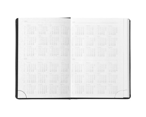 Ежедневник Linen, недатированный, черный