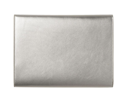 Папка Elegance с блокнотом А5, серебристая