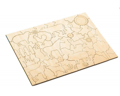 Развивающий эко-пазл Wood Games, ферма