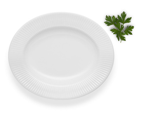 Тарелка суповая овальная Legio Nova, большая, белая