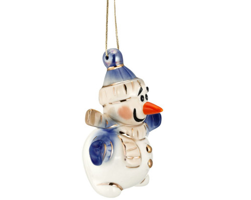 Фарфоровая елочная игрушка Olaf