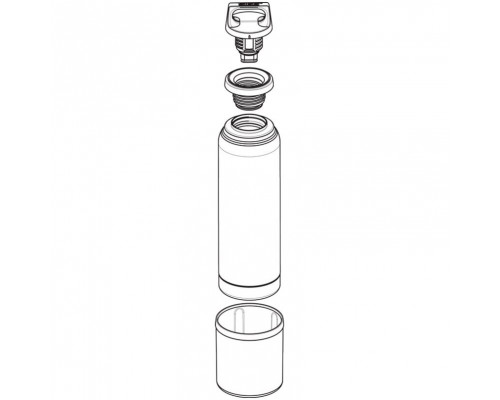 Термобутылка с чашкой Hot & Cold 1000, белая