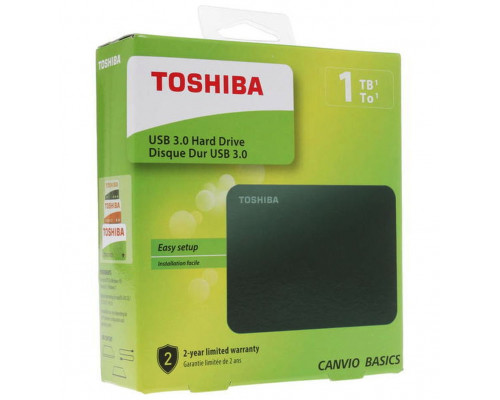 Внешний диск Toshiba Canvio, USB 3.0, 1Тб, черный