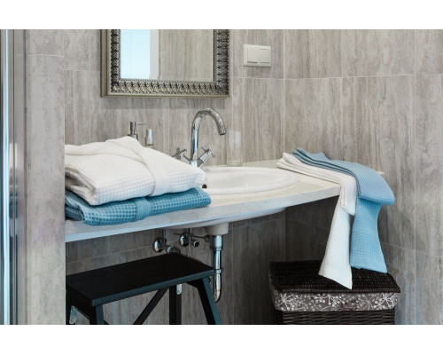 Полотенце вафельное Adore Small, голубое