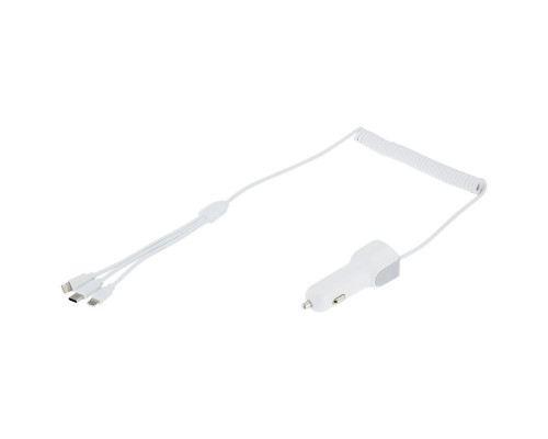 Автомобильное зарядное устройство High Ride, белое