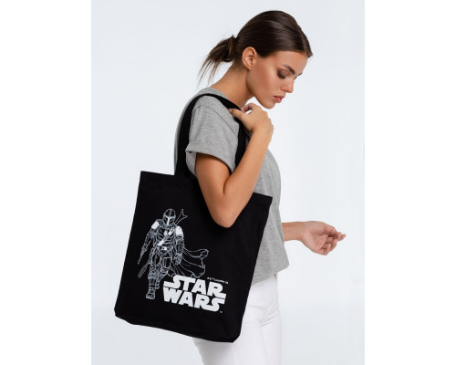 Холщовая сумка Mandalorian, черная