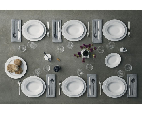 Тарелка суповая овальная Legio Nova, большая, белая