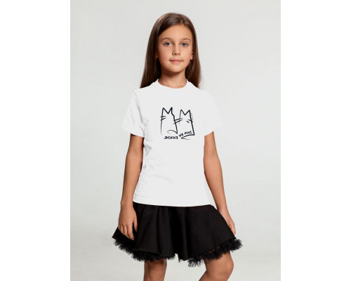 Футболка детская «Эскиз из кис», белая