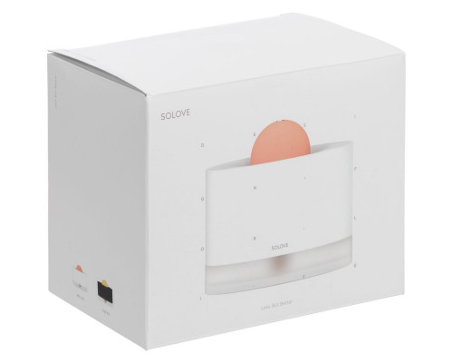 Увлажнитель воздуха H5, белый с коралловым