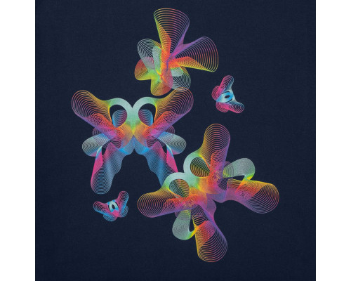 Толстовка Butterflies, темно-синяя