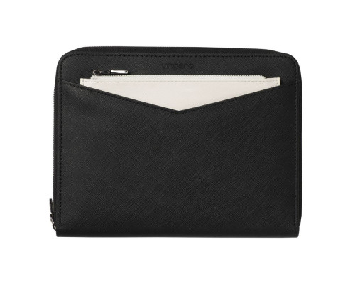 Набор Cosmo: папка с блокнотом А5, ручка и шарф, черный