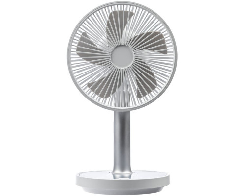 Настольный беспроводной вентилятор с подсветкой inBreeze, белый c серым