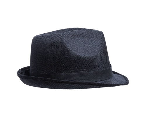 Шляпа Gentleman, черная с черной лентой