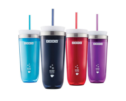 Стакан для охлаждения напитков Iced Coffee Maker, голубой