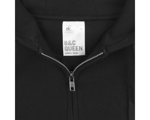 Толстовка с капюшоном на молнии женская Queen, белая