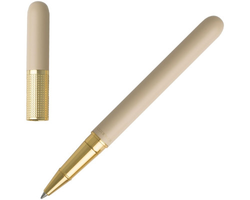 Набор Nina Ricci: блокнот А6 и роллер, бежевый