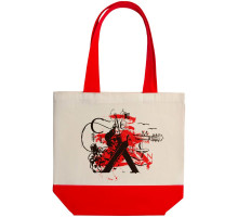 Холщовая сумка Carmen and Сarwoman, красная