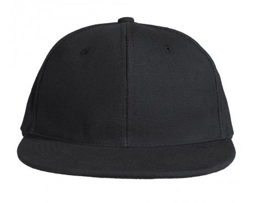 Бейсболка Unit Snapback с прямым козырьком, черная