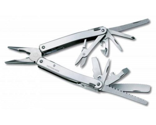 Мультитул SwissTool Spirit XC с поворотным механизмом, в кожаном чехле