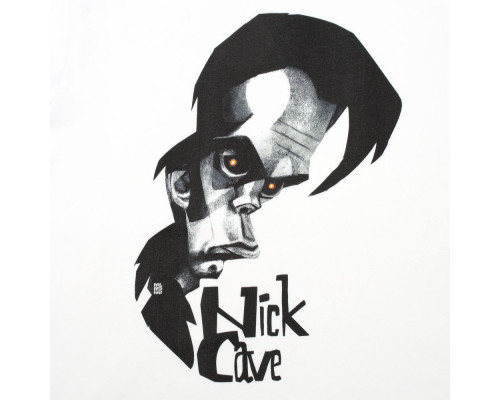 Футболка «Меламед. Nick Cave», белая